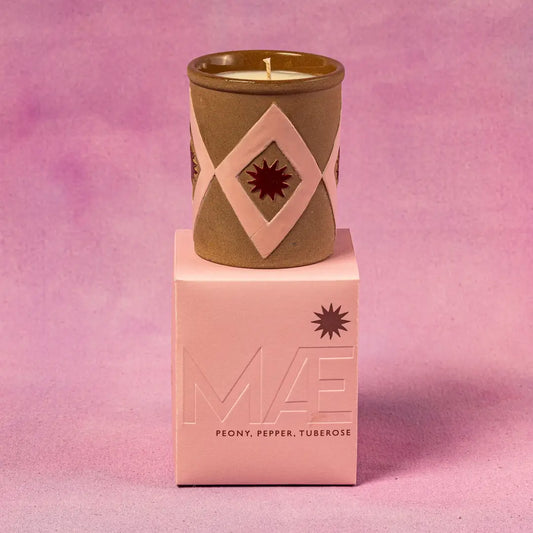 Bonne bougie - Rose / Étoile - Pivoine tubéreuse
