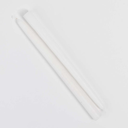 Lot de deux bougies blanches