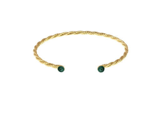 Jonc Corde Pierre Imaï - Agate Verte