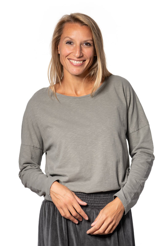 T-shirt Extra Doux Gris Kaki Suny